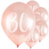 Ballons Rose nacré latex 11" 30ans paquet de 5