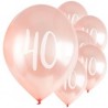 Ballons Rose nacré latex 11" 40ans paquet de 5