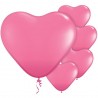 Ballon Cœur Rose 11"ou 28cm Latex