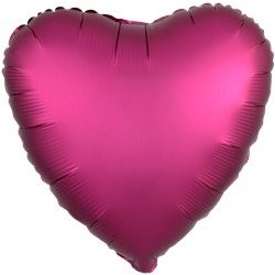 Ballon Alu Coeur Fushia 18" ou 48cm