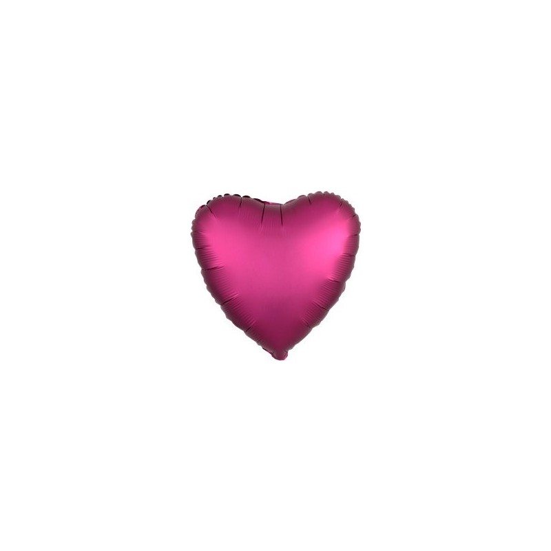 Ballon Alu Coeur Fushia 18" ou 48cm