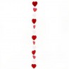 Queue de ballon Coeur Rouge-Rose-Blanc de 1,2 m