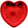 8 Assiettes en coeur
