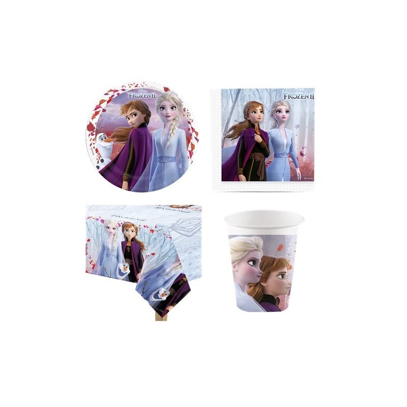 Kit Anniversaire La Reine des Neiges 2 - Pack Economique pour 8
