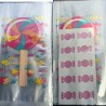 12 sachets pois avec noeud Gris 21 cm
