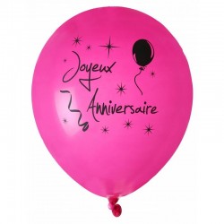 Ballon fuchsia x8