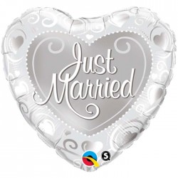 Balloon Alu -Just married 18 "(45 cm)