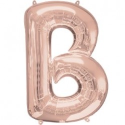 Ballon Rose Or lettre B