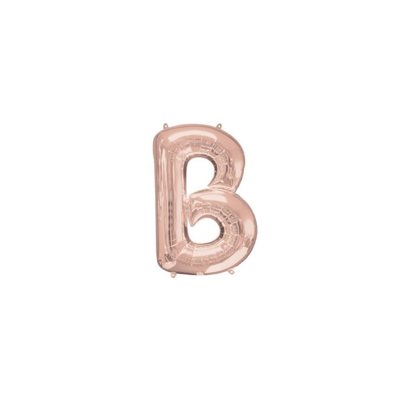 Ballon Rose Or lettre B
