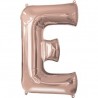 Ballon Rose Or lettre E