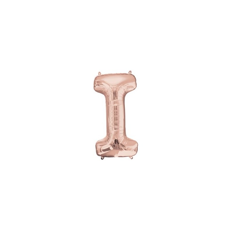 Ballon Rose Or lettre I