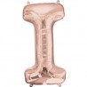 Ballon Rose Or lettre I