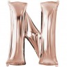 Ballon Rose Or lettre N