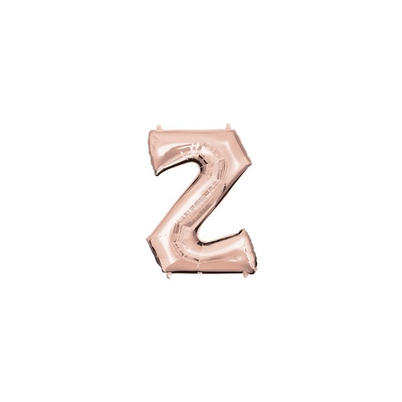 Ballon Rose Or lettre Z