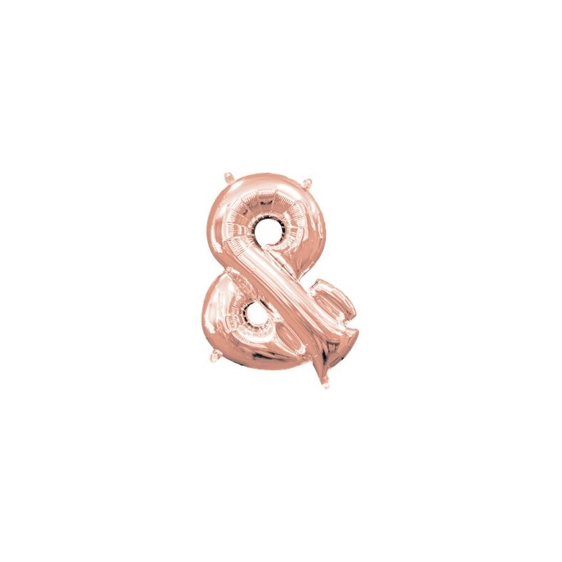 Ballon Rose Or lettre &