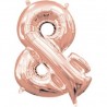 Ballon Rose Or lettre &