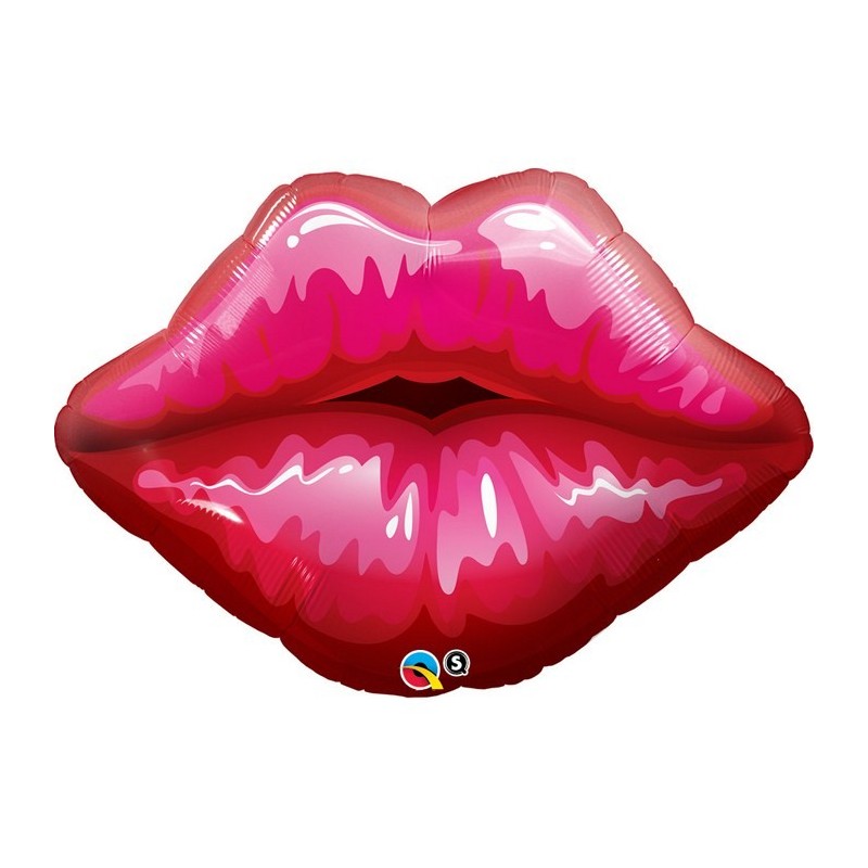 Ballon aluminium Lèvre rouge gloss 30" 71cm
