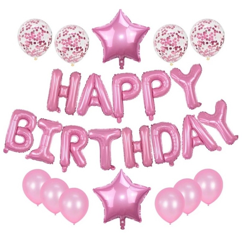 Kit ballons Happy birthday- Étoile
