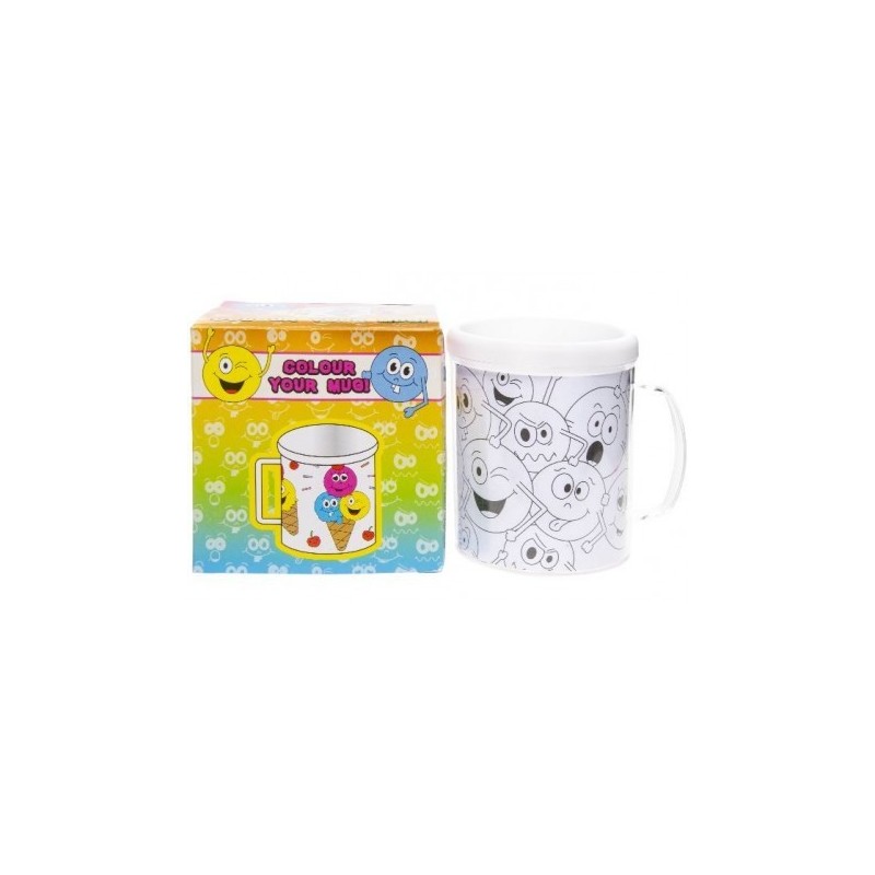 Mug - tasse à colorier - émotion