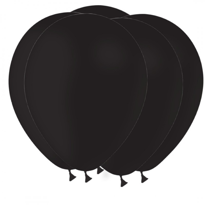 BALLONS LATEX 11" ( 28cm ) STANDARD NOIR