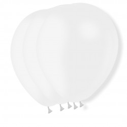 100 BALLONS LATEX 11" ( 28cm ) STANDARD BLANC
