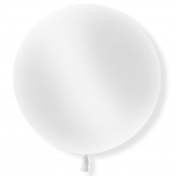 BALLON LATEX 2' ( 60cm ) STANDARD BLANC