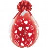 Ballon Cadeau 45 cm COEUR TOURBILLON - Qualatex