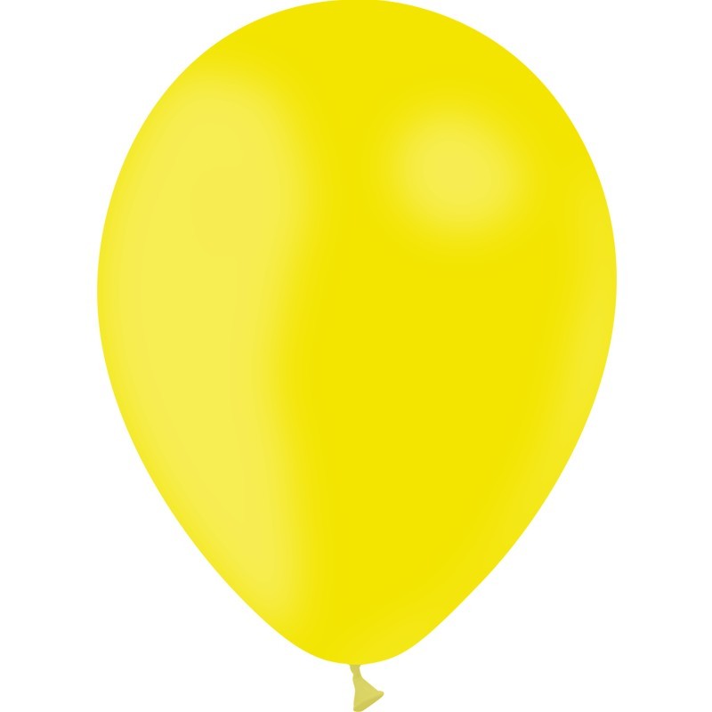 BALLONS LATEX 11" ( 28cm ) STANDARD JAUNE CITRON