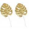 Feuilles dorées décoration 21 cm 5pcs