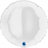 BALLON ALU ROND 18" BLANC - GRABO