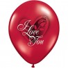 BALLON I LOVE YOU RED ROSE 11" 28cm - Qualatex