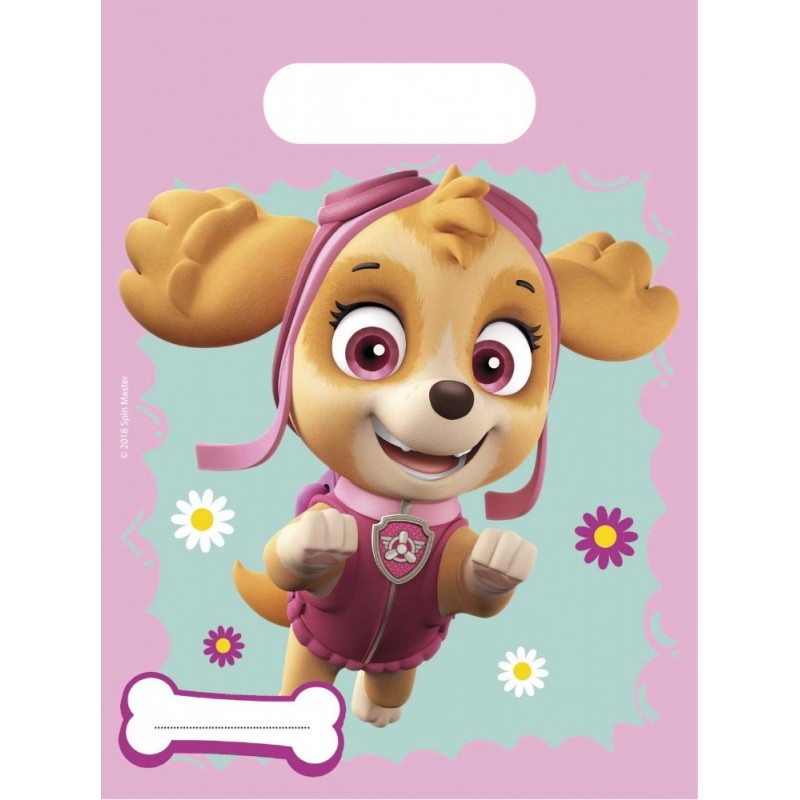 Paw Patrol Sac cadeau Skye et Everest 6 pcs