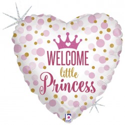 Ballon Alu 18" Welcome Baby Princesse