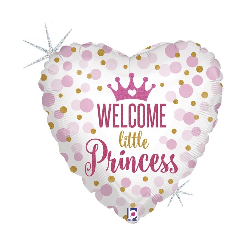 Ballon Alu 18" Welcome Baby Princesse