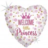 Ballon Alu 18" Welcome Baby Princesse