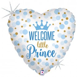 Ballon Alu 18" Welcome Baby Prince