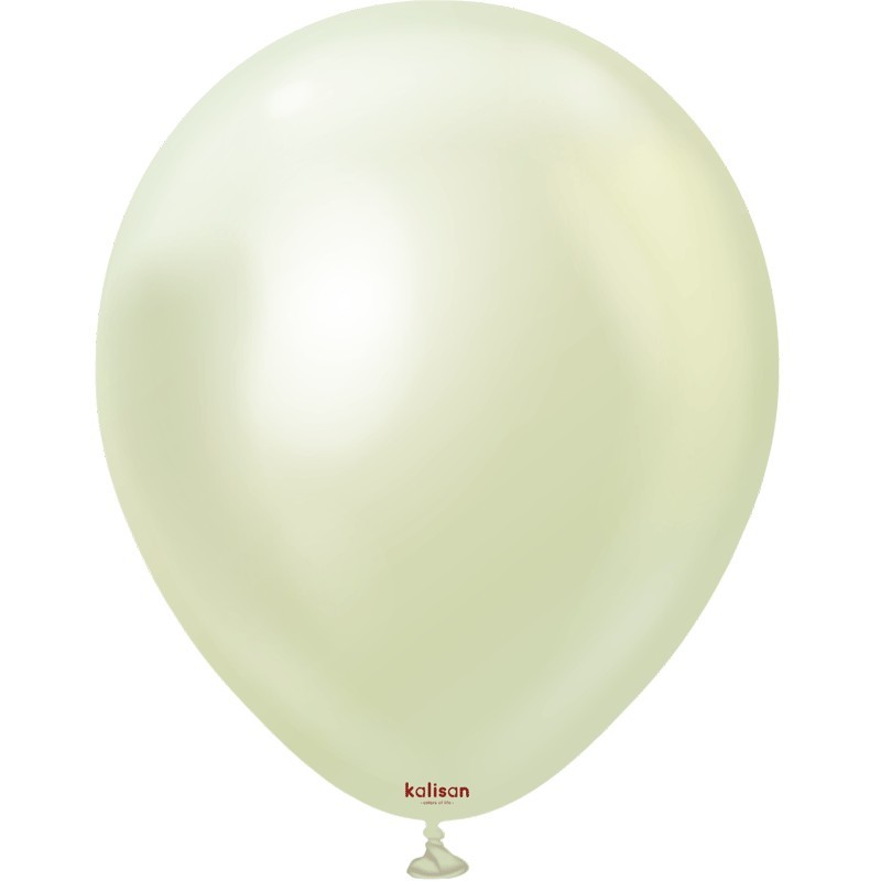 Ballon Latex 12″ (30cm) Chrome Green Gold