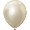 Ballon Latex 5″ (13cm) Chrome White Gold