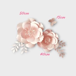 KIT FLEUR SAUMON 40 - 50 - 15 CM