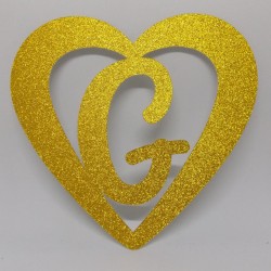 Lettre cœur personnalisée