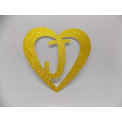 Lettre cœur personnalisée