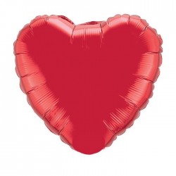 Ballon Alu Coeur Rouge rubis 75 CM