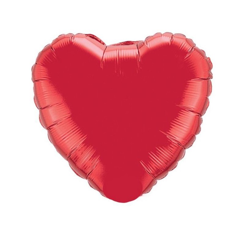 Ballon Alu Coeur Rouge rubis 75 CM
