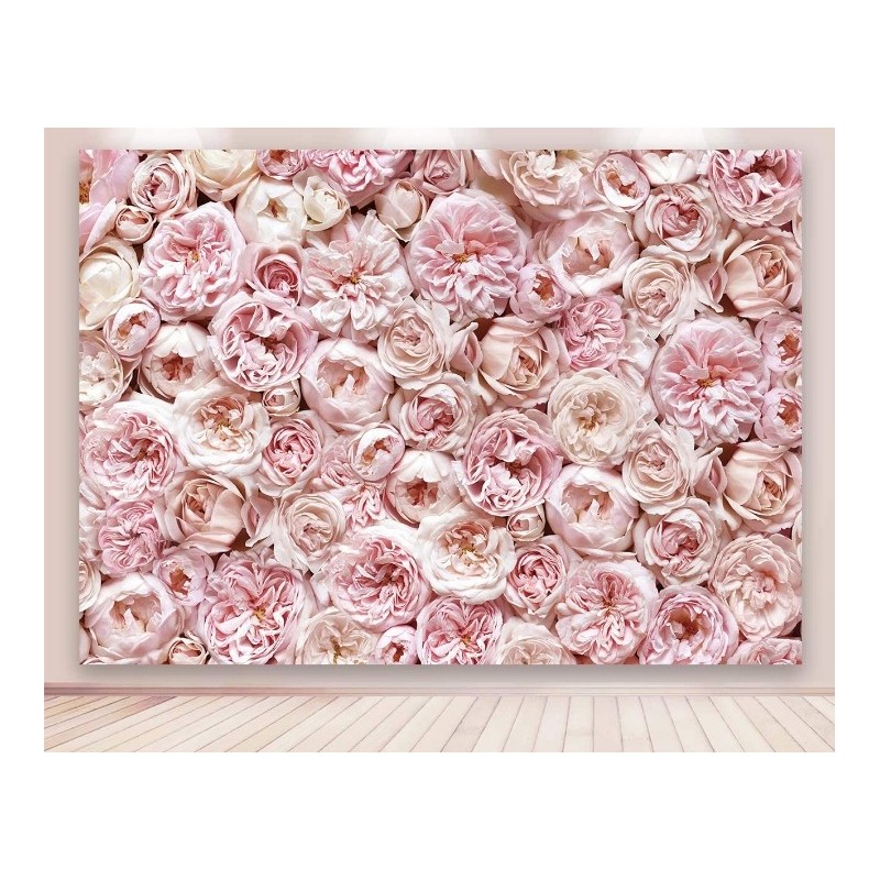 FOND FLORALE ROSE 210cm x 150cm