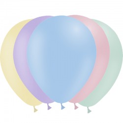 5 ballons pastel 28cm 11"