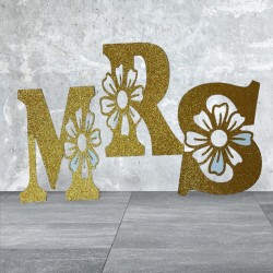 Kit de lettres MRS thème Fleur