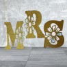 Kit de lettres MRS thème Fleur