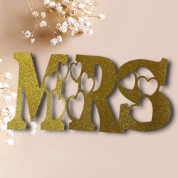 Kit de lettres MRS thème cœur
