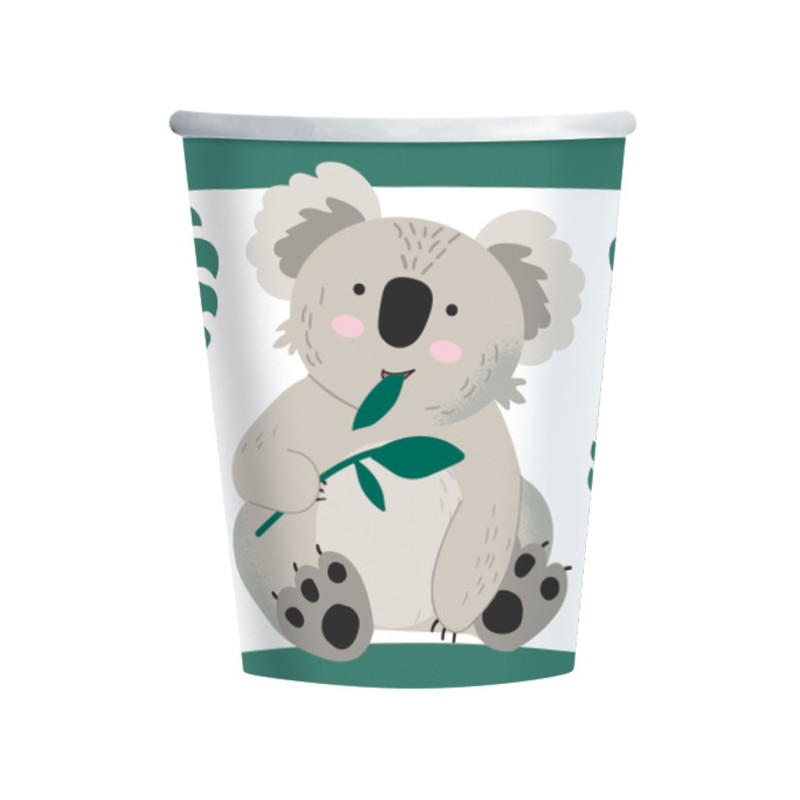8 Gobelets papier Koala  250 ml