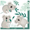 16 Serviettes Koala 33 x 33 cm